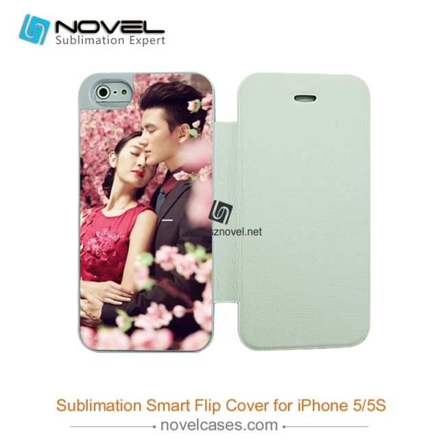 For iPhone 5, 5S Sublimation Smart Flip Cover