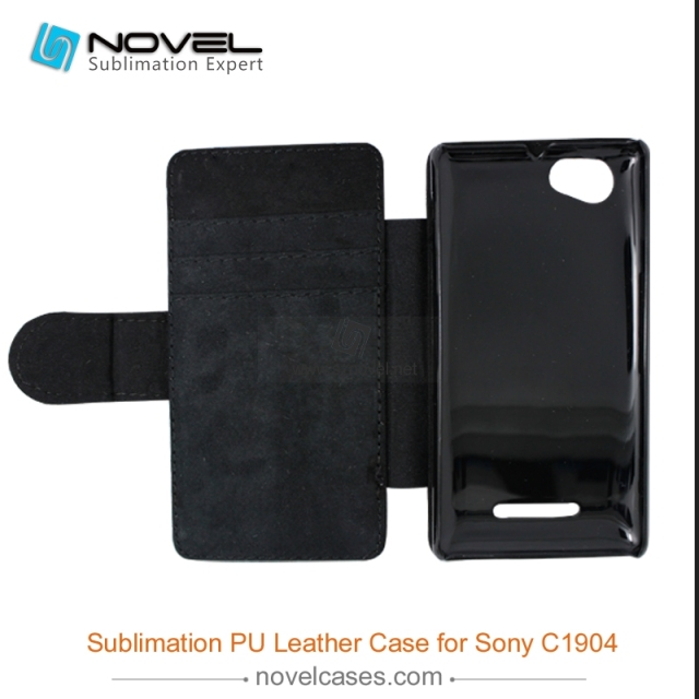 For Sony Xperia M C1904 Sublimation Leather Wallet, Blank PU Leather Phone Case