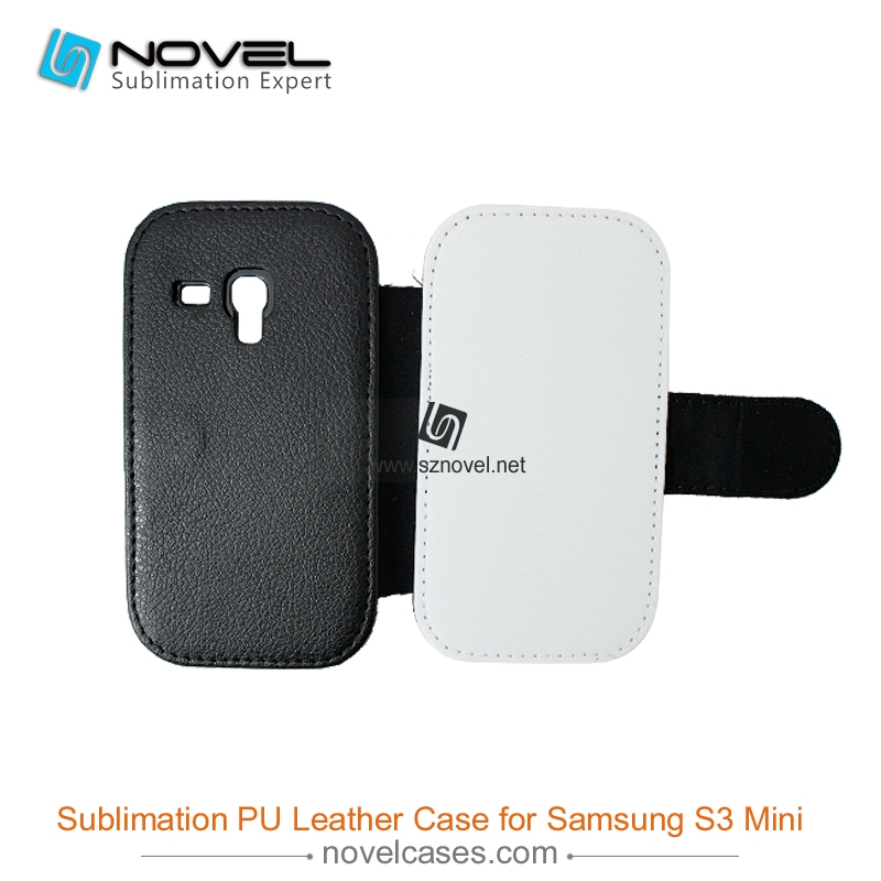 For Sam sung Galaxy S3 Mini Sublimation PU Leather Phone Case, PU Phone Wallet