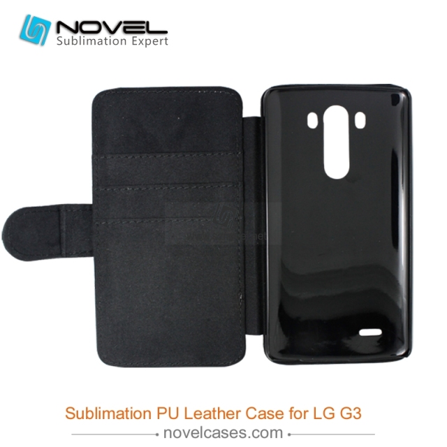 For LG G3 Sublimation Leather Wallet, Blank PU Leather Phone Case