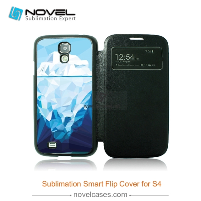 For SAM Galaxy S4 Sublimation Smart Flip Cover