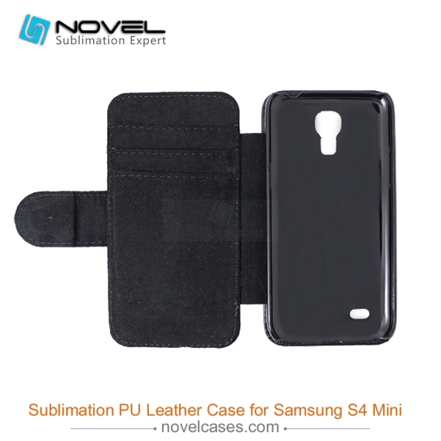 For Sam sung Galaxy S4 Mini Sublimation PU Leather Phone Case, PU Phone Wallet