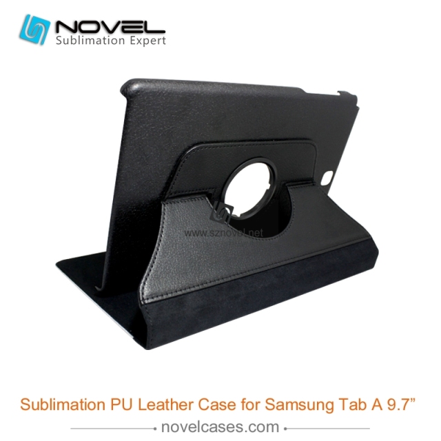 For Sam sung Galaxy Tab A 9.7&quot; Sublimation Leather Wallet, Rotate Leather Case
