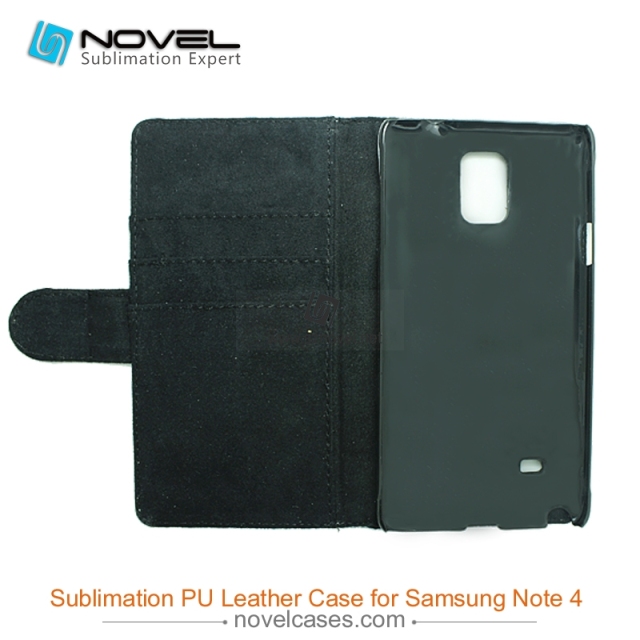 For Sam sung Galaxy Note 4 Sublimation Leather Case, Leather Phone Wallet