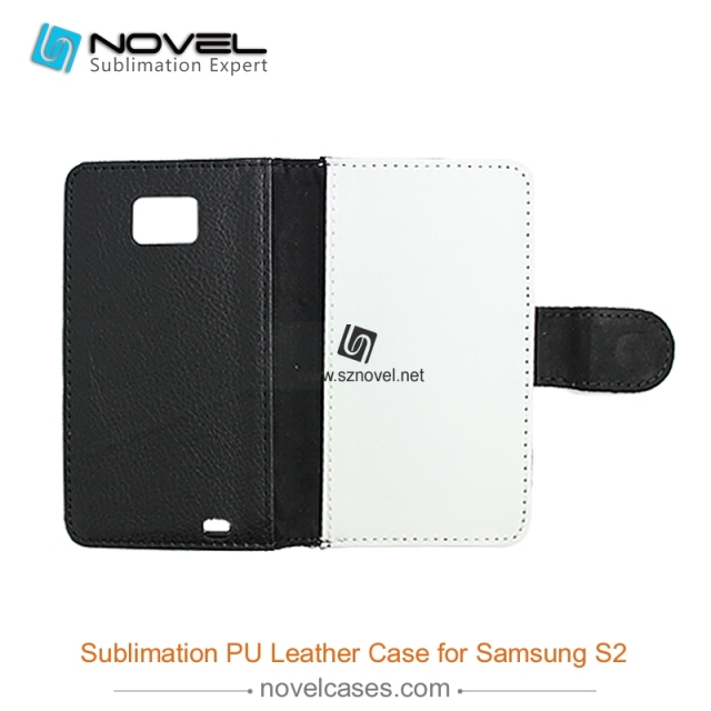 For Galaxy S2 Sublimation Leather Wallet, Blank PU Leather Phone Case