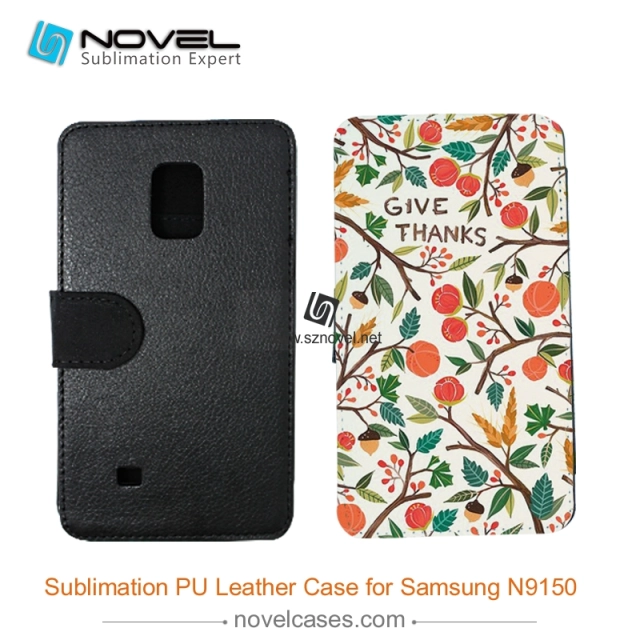 For Sam sung Galaxy Note Edge N9150 Sublimation Leather Case, Leather Phone Wallet