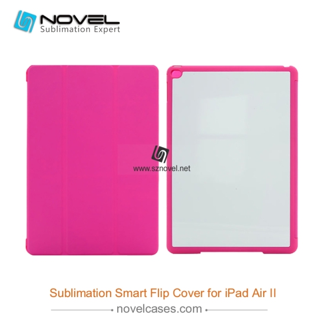 For iPad Air II Sublimation Smart Flip Cover