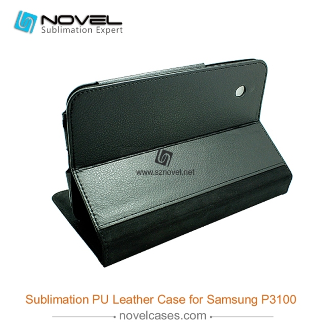 For Sam sung Galaxy P3100 Edge Sublimation Leather Wallet, Blank PU Leather Phone Case