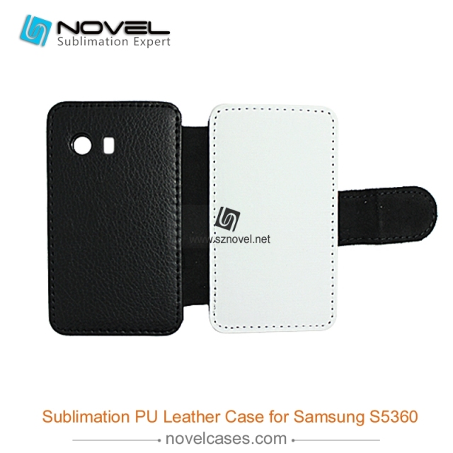 For Sam sung Galaxy S5360 Sublimation PU Leather Phone Case, PU Phone Wallet