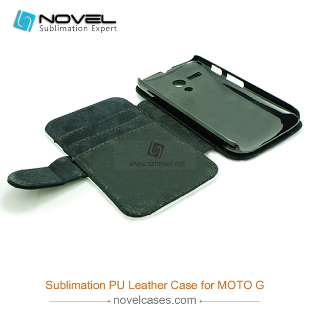 For Moto rola G Sublimation Leather Wallet, Blank PU Leather Phone Case