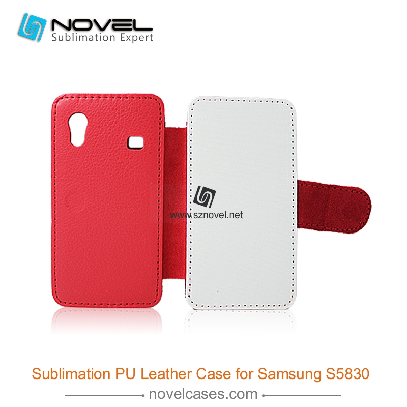 For Sam sung Galaxy ACE 1 S5830 Sublimation PU Leather Phone Case, PU Phone Wallet
