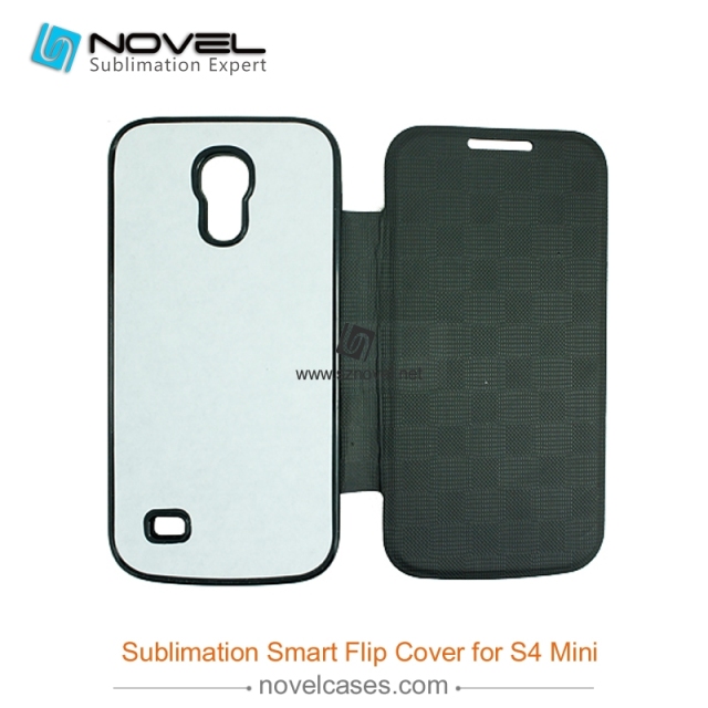 For SAM Galaxy S4 Mini Sublimation Smart Flip Cover