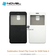 For SAM Galaxy Note 4 Sublimation Smart Flip Cover
