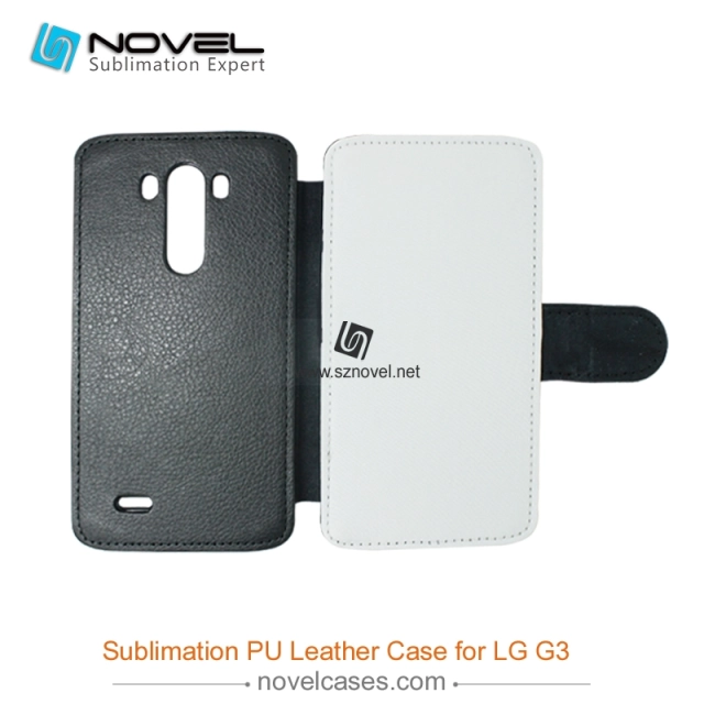 For LG G3 Sublimation Leather Wallet, Blank PU Leather Phone Case