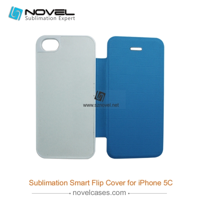 For iPhone 5C Sublimation Smart Flip Cover
