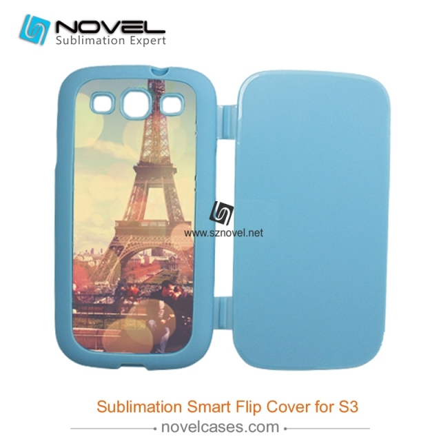 For SAM Galaxy S3 Sublimation Smart Flip Cover