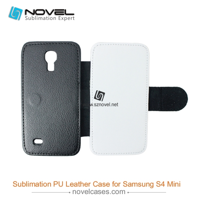 For Sam sung Galaxy S4 Mini Sublimation PU Leather Phone Case, PU Phone Wallet