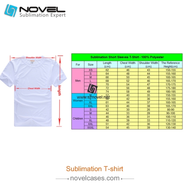 Sublimation Blank Polyester T-shirt for Women