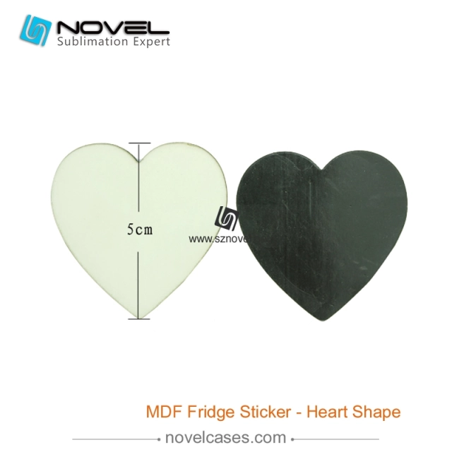 Sublimation MDF Fridge Sticker - Heart