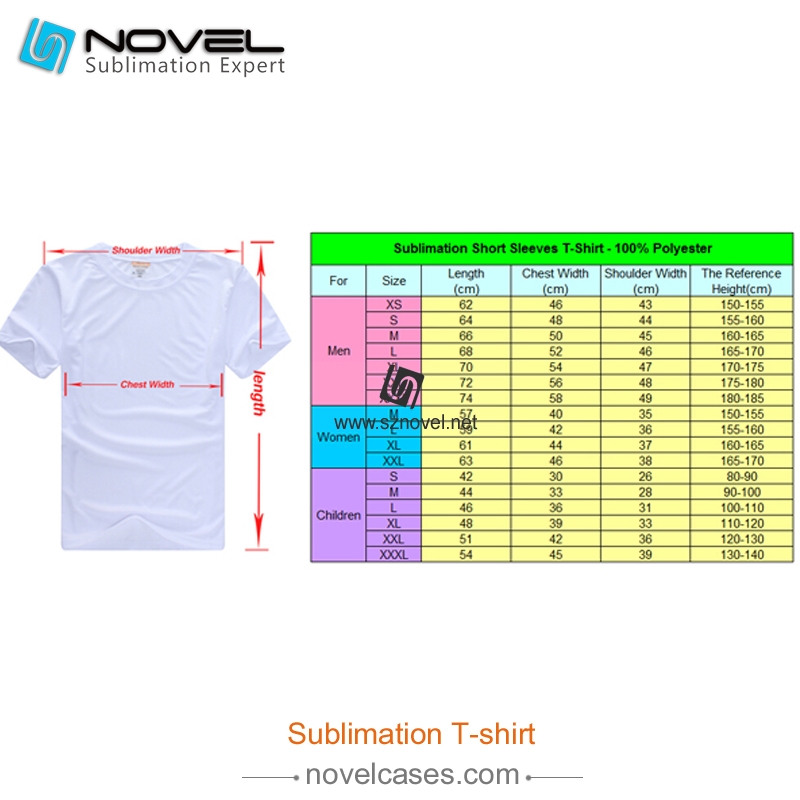Sublimation Blank Polyester T-shirt for Men