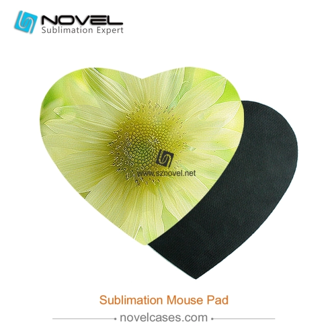 Sublimation Mouse Pad - Heart Shape