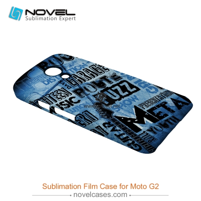 3D Sublimation Film Phone Case For MOTO G2