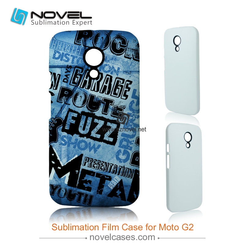 3D Sublimation Film Phone Case For MOTO G2
