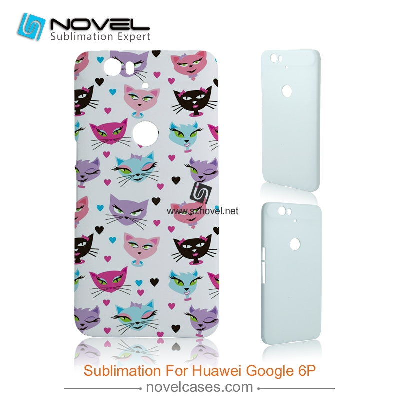 For Huawei Nexus 6P Sublimation Blank 3D Plastic Phone case