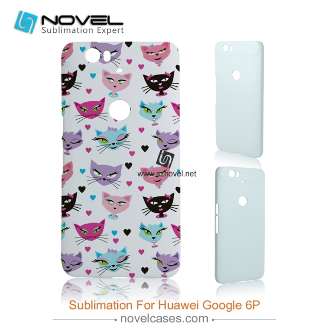 For Huawei Nexus 6P Sublimation Blank 3D Plastic Phone case
