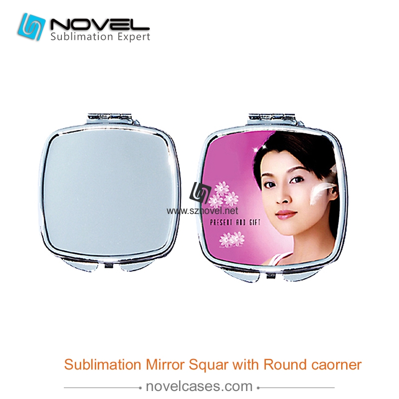 DIY sublimation mirror, Square Mirror, Round corner