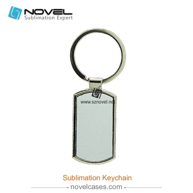 custom design sublimation keychain, Rectangle shape Keyring