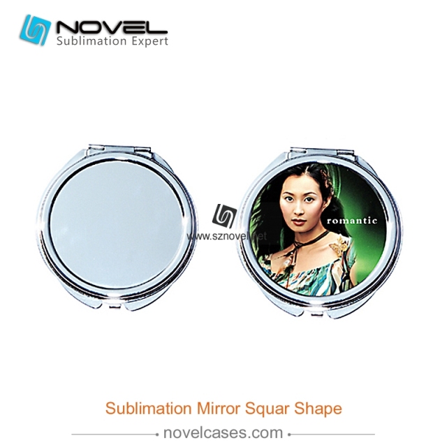 DIY sublimation mirror, round shape make-up mirror