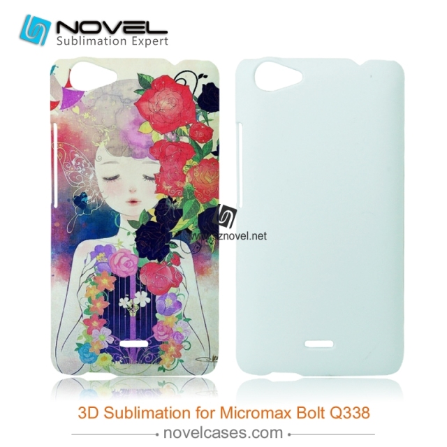 3D Custom design Sublimation Phone case for Micromax Bolt Q338