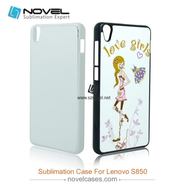 2D plastic Sublimation Phone case for Lenovo s850