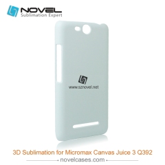 3D Sublimation Phone Case for Micromax Canvas Juice 3 Q392