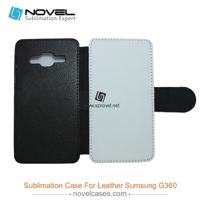 For Sam G360 Sublimation Leather Wallet, Blank PU Leather Phone Case