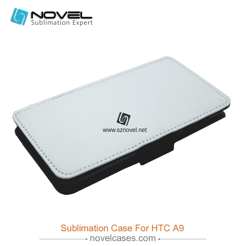 sublimation flip pu leather cases for htc A9