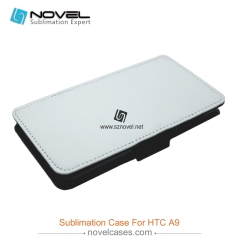 sublimation flip pu leather cases for htc A9