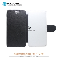 sublimation flip pu leather cases for htc A9