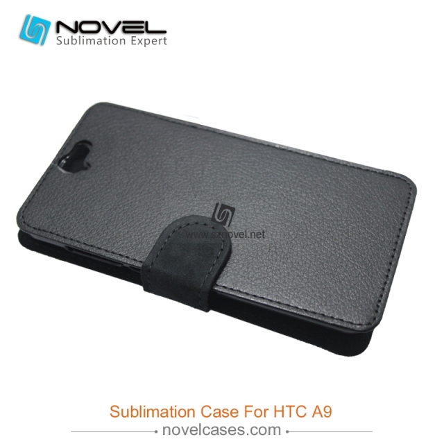 sublimation flip pu leather cases for htc A9