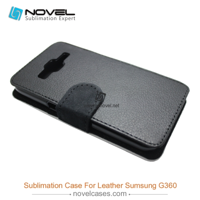 For Sam G360 Sublimation Leather Wallet, Blank PU Leather Phone Case