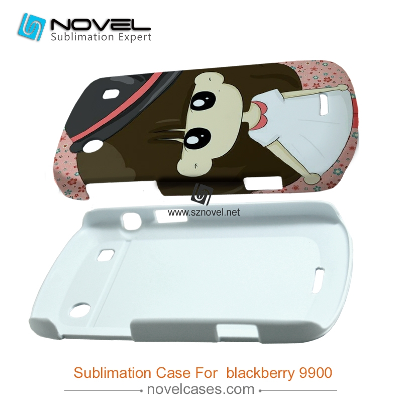For Black berry 9900 Custom Sublimation 3D Blank Phone Back Case