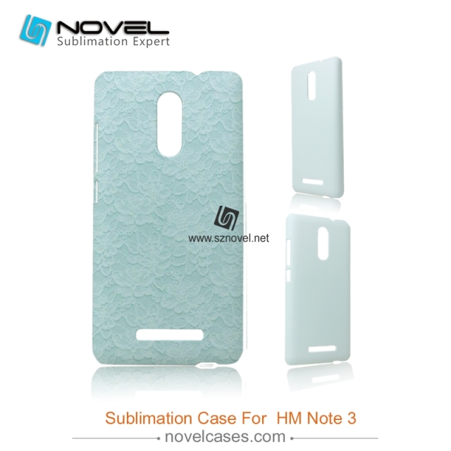 3D Sublimation Phone Case for redmi note 3