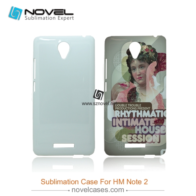DIY 3D Sublimation plastic Phone case for redmi note 2