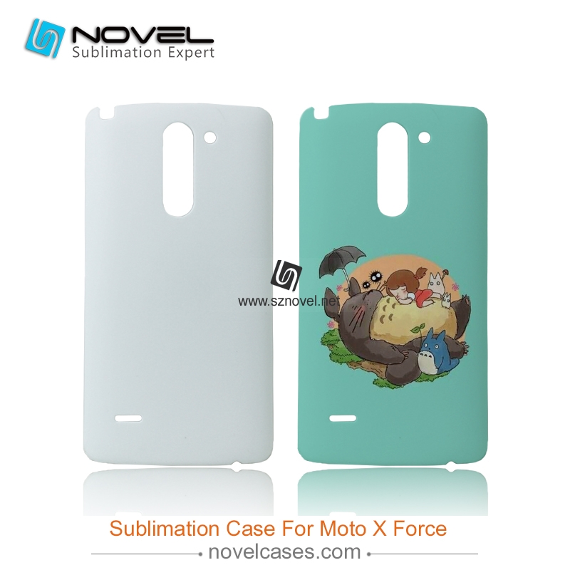 custom design sublimation 3D Phone case for moto x force