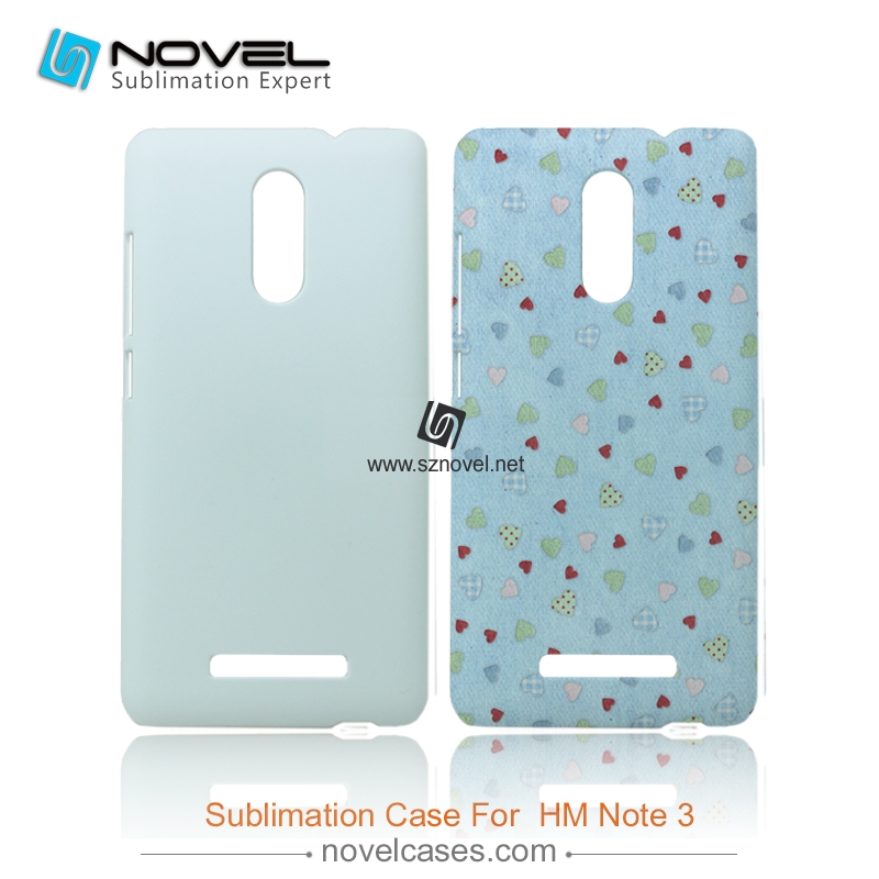 3D Sublimation Phone Case for redmi note 3