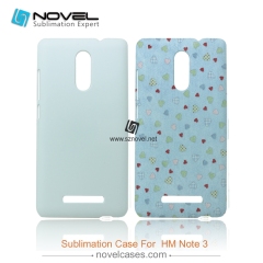 3D Sublimation Phone Case for redmi note 3