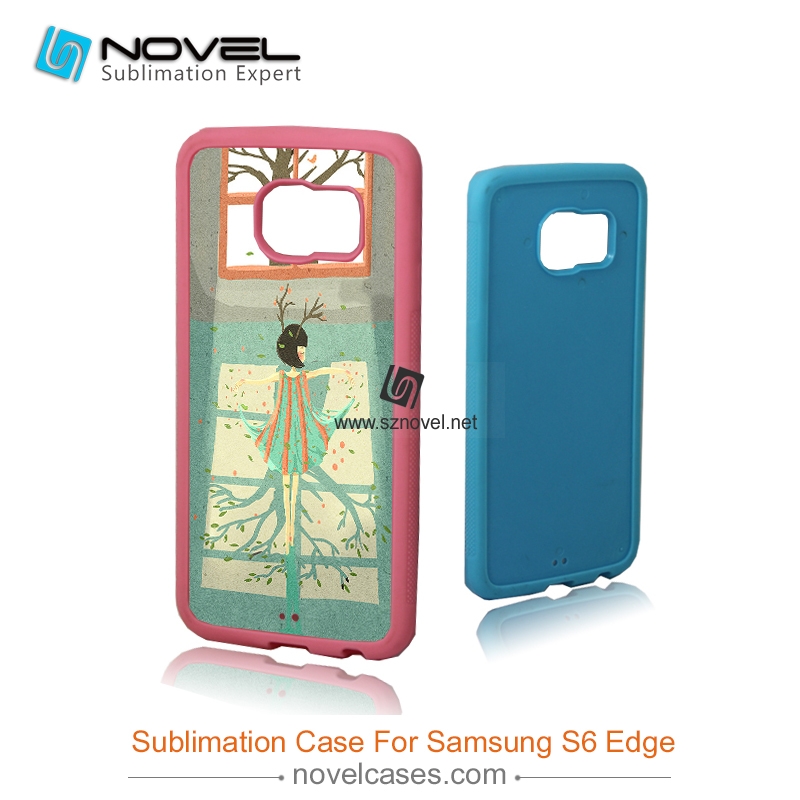 High quality Sublimation tpu/rubber Phone Case for Sam-Sung Galaxy  S6 edge