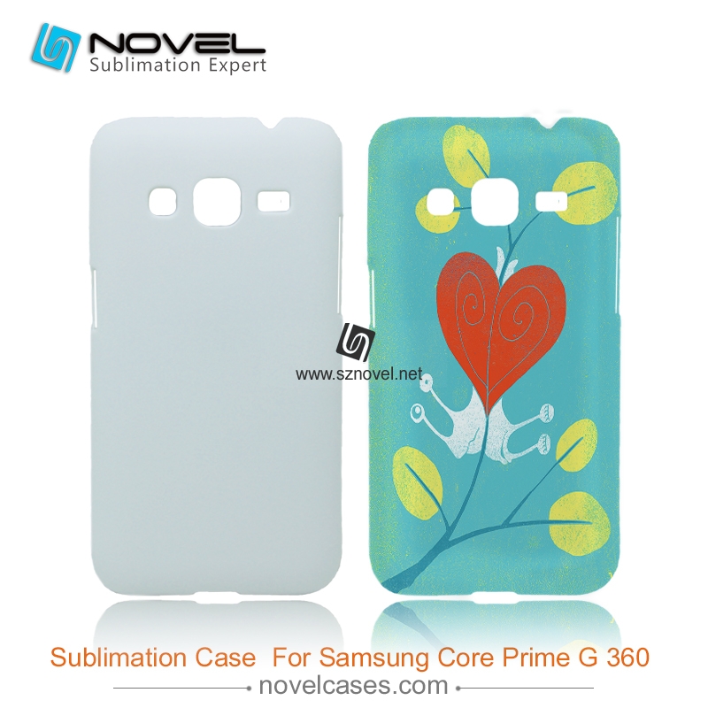 For Galaxy Core Prime G3608 Sublimation 3D Blank Plastic Phone Case