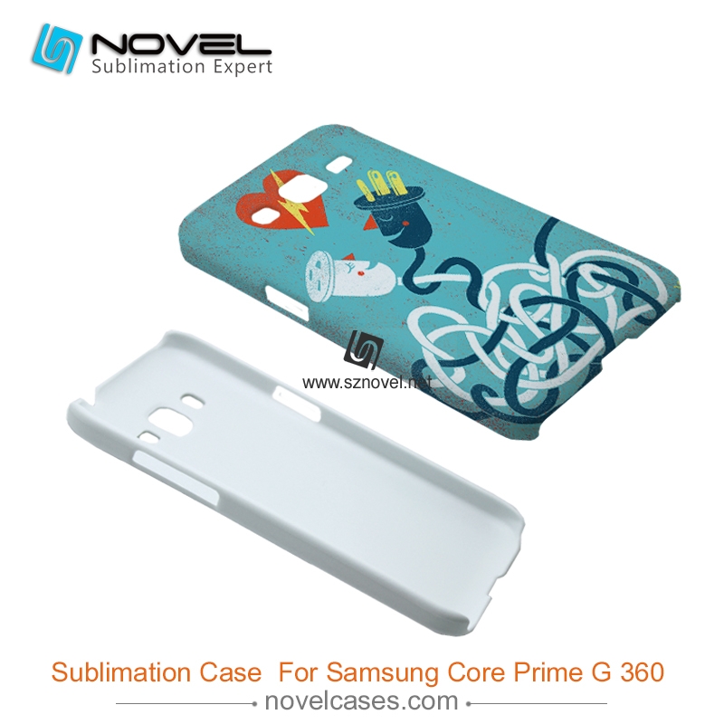 For Galaxy Core Prime G3608 Sublimation 3D Blank Plastic Phone Case